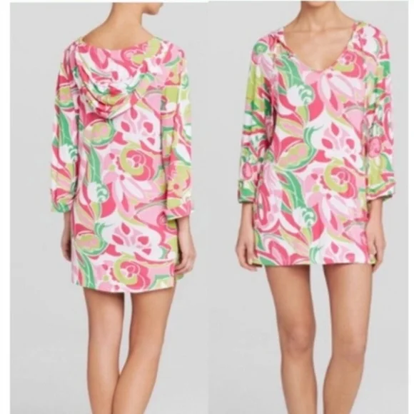 Beach Candie By Margaret Josephs Long Sleeve Swimsuit Cover Up Dress Size Xl - Picture 1 of 12